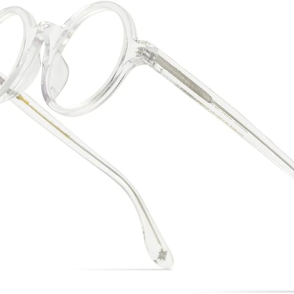 Acetate Men Vintage Round Optical Glasses Frame Spectacles Optical Eyeglasses