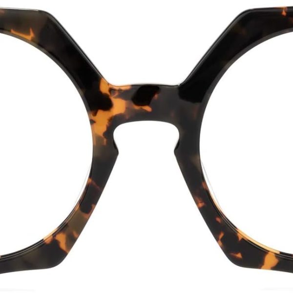 Oversized Geometric Blue Light Blocking Glasses, Fashion Glasses for Women with UV400 Protection