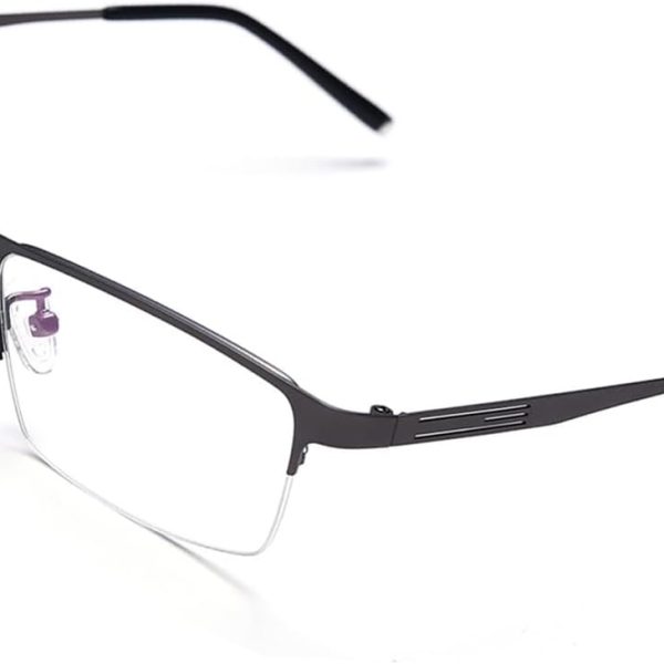 Nearsighted Glasses Half Frame Titanium Alloy Myopia Glasses