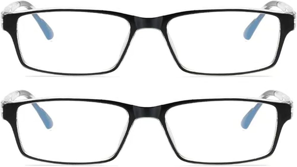 2 Pairs Nearsighted Glasses Spring Hinges Distance Glasses