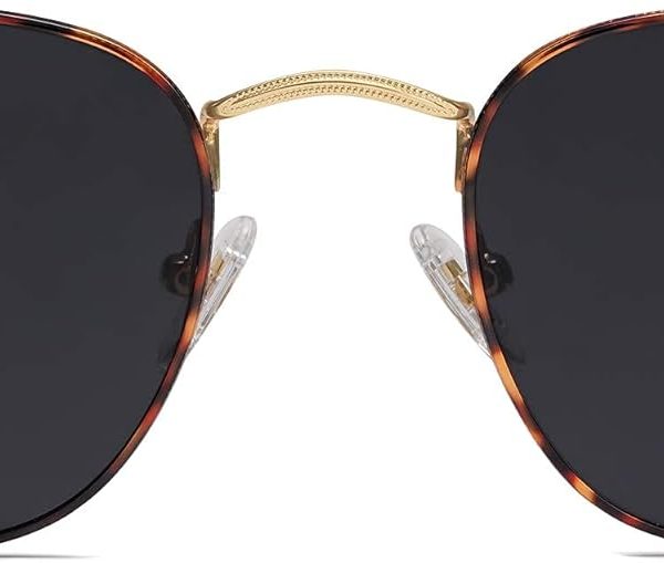 Square Polarized Sunglasses for Men Women Classic Vintage Retro Style