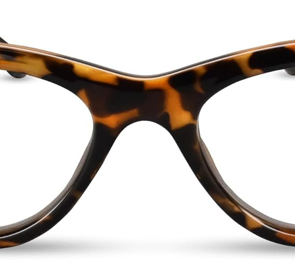 Tortoise Shell Cat Eye Reading Glasses for Women with Sturdy Made - Spring Hinges Eyeglasses Frame -  Women Readers - Trendy all Face Shapes Fashion Readers for Women  2.0+