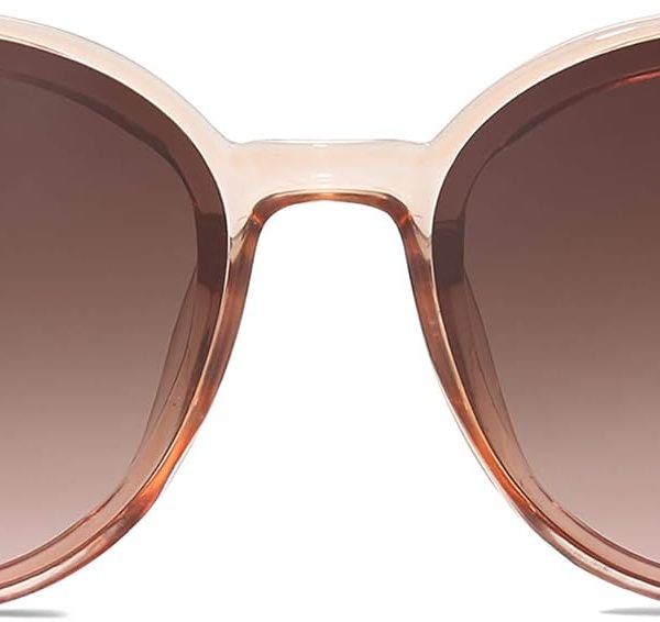 Sunglasses Womens Trendy  Classic Round Retro Vintage Shades Large Frame Sunnies