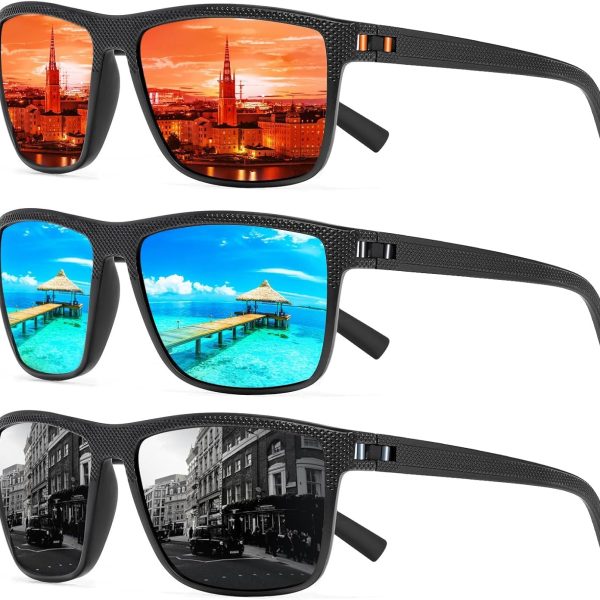 Reflective Lens Round Trendy Sunglasses